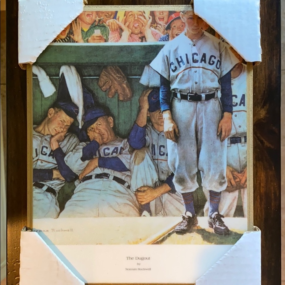 Norman Rockwell plaque The Dugout